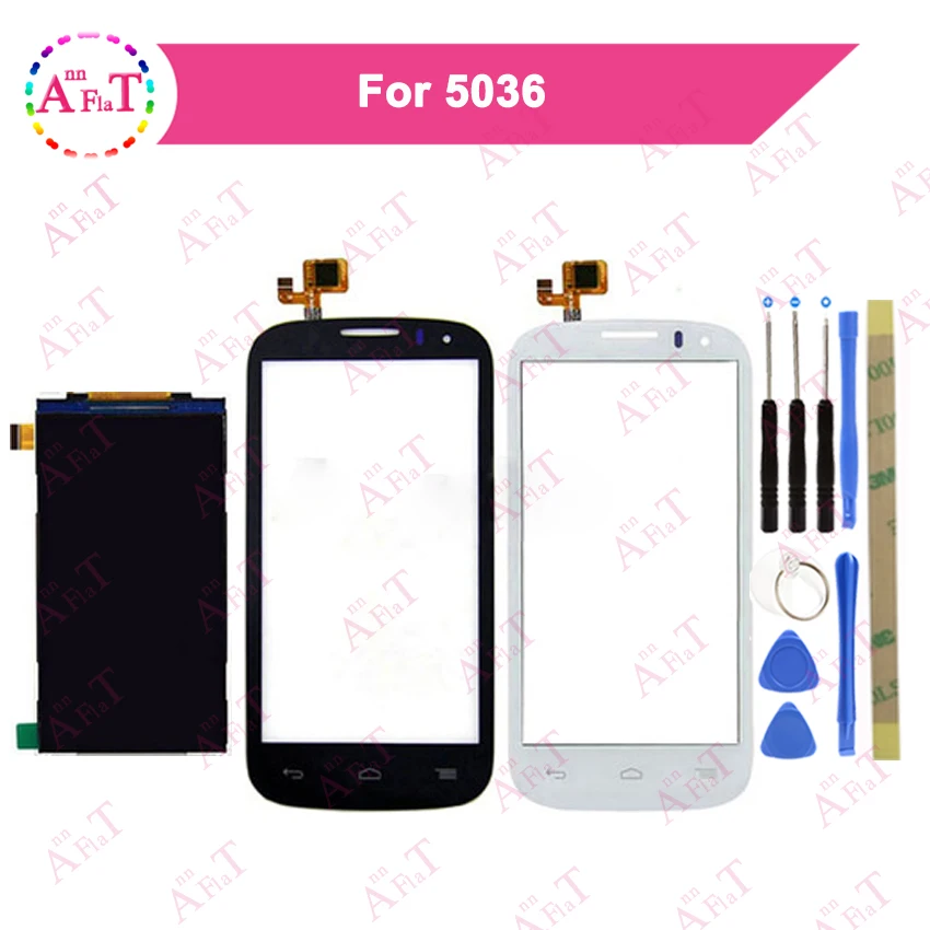 4 5 ''для Alcatel One Touch OT5036 ЖК экран + сенсорный дигитайзер черный с инструментом C5