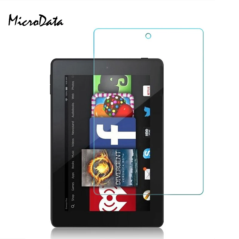 Закаленное стекло для Amazon Kindle fire HD 10 8 7 2017 0 дюйма 3 мм высокая прозрачная защитная