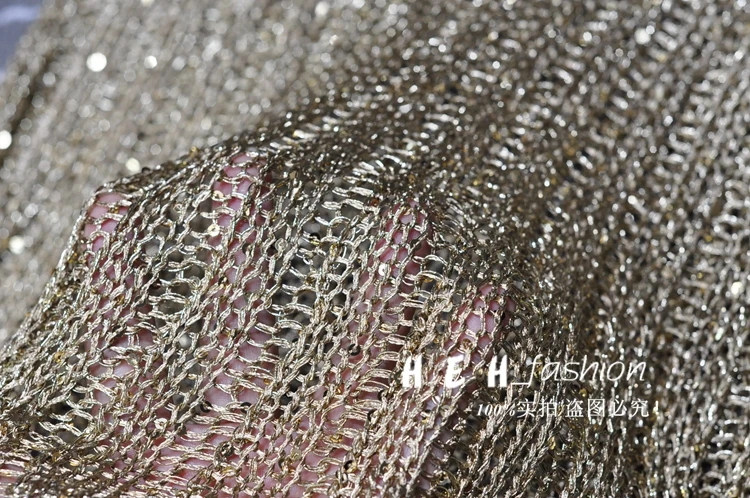 Cakucool золотым люрексом трикотажные майки Для женщин пикантные открытые рубашка