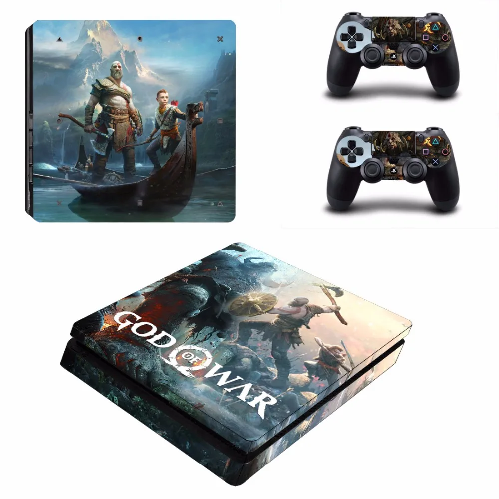 Для версии бога войны 4 PS4 тонкая кожа Стикеры наклейка для Dualshock Игровые