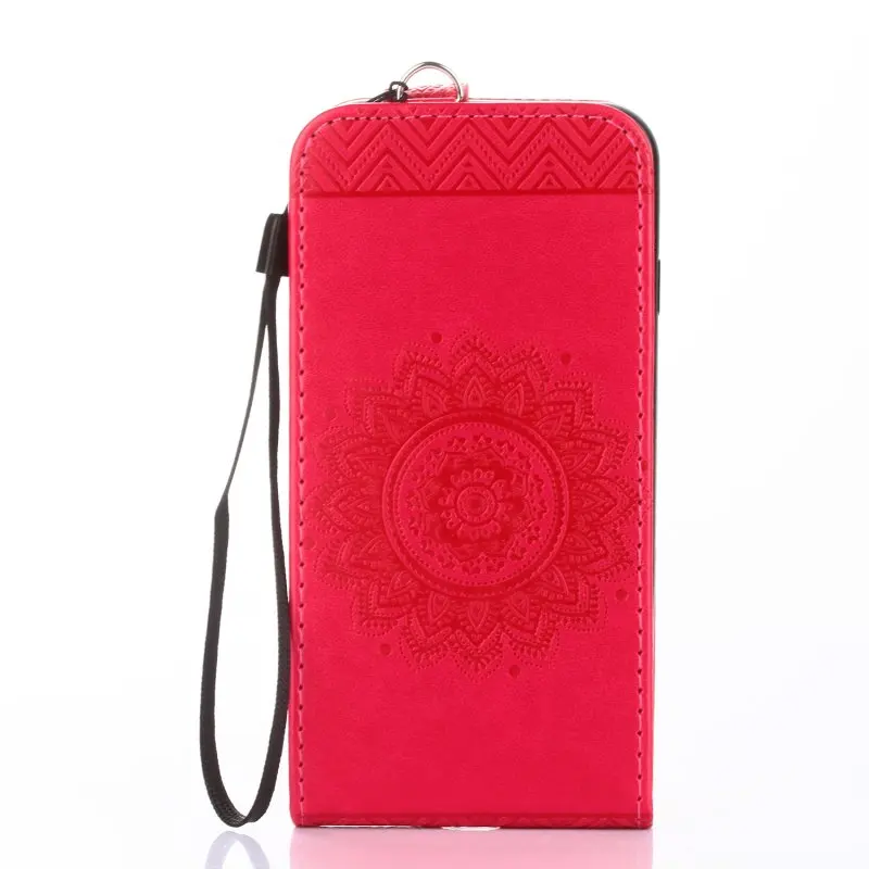 Кожаный флип чехол для iPhone 5S 5 S SE 5se Вертикальный телефона Мандала крышка Etui Hoesjes