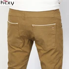 Мужские повседневные брюки HCXY, коллекция весна-осень 2019, деловые повседневные брюки-карандаш из хлопчатобумажной стрейчевой ткани, облегающие однотонные 38