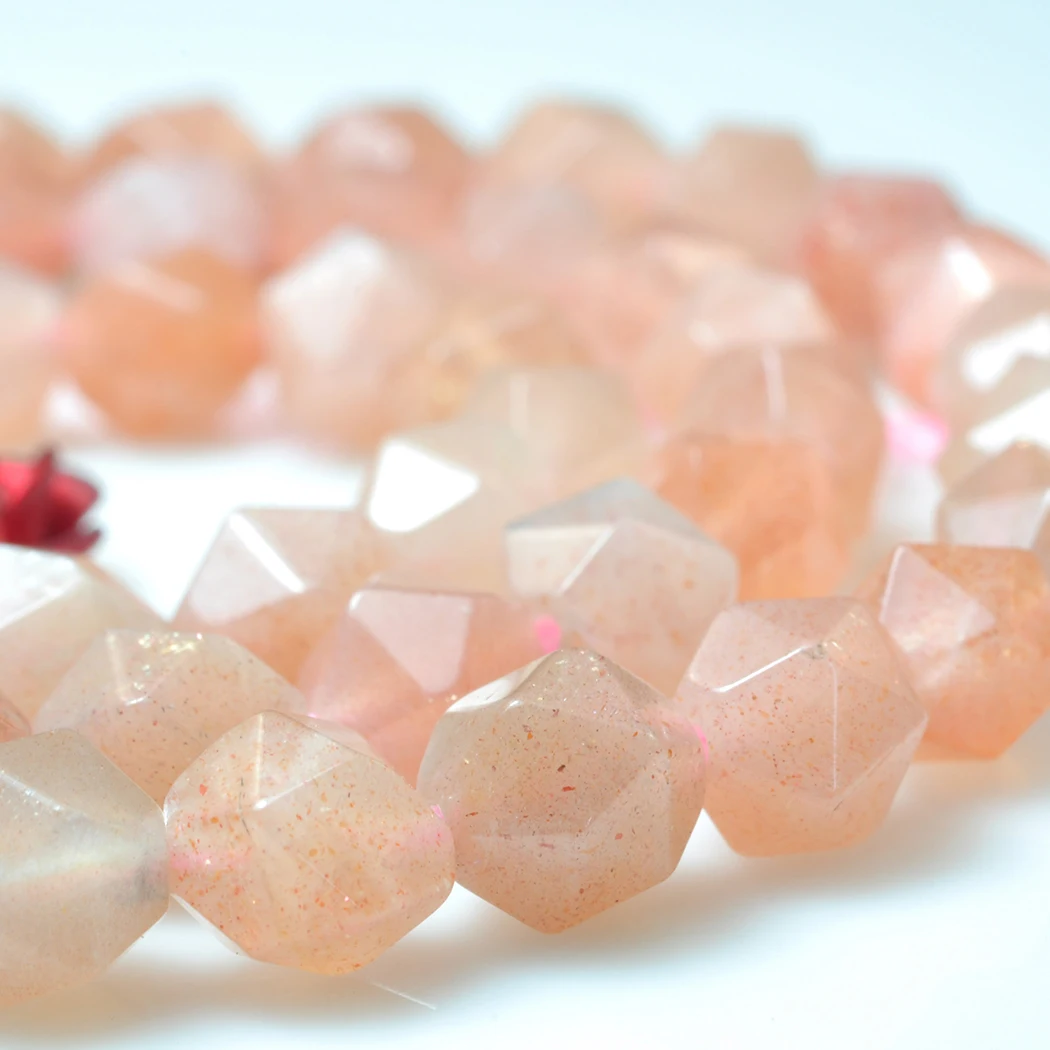ICNWAY изготовление драгоценных камней ювелирные изделия Sunstone круглой тусклой