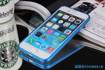 Ricestate бренд для iPhone X XS MAX XR алюминиевый бампер крышка для iPhone 5S 6 6 S 7 8 Plus чехол - Цвет: Blue