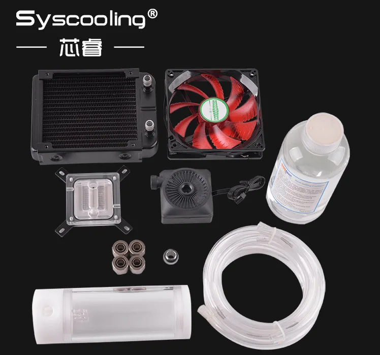 Syscooling гибкая трубка охлаждения Наборы № 1 Intel Процессор Алюминий LED Fan Лидер продаж