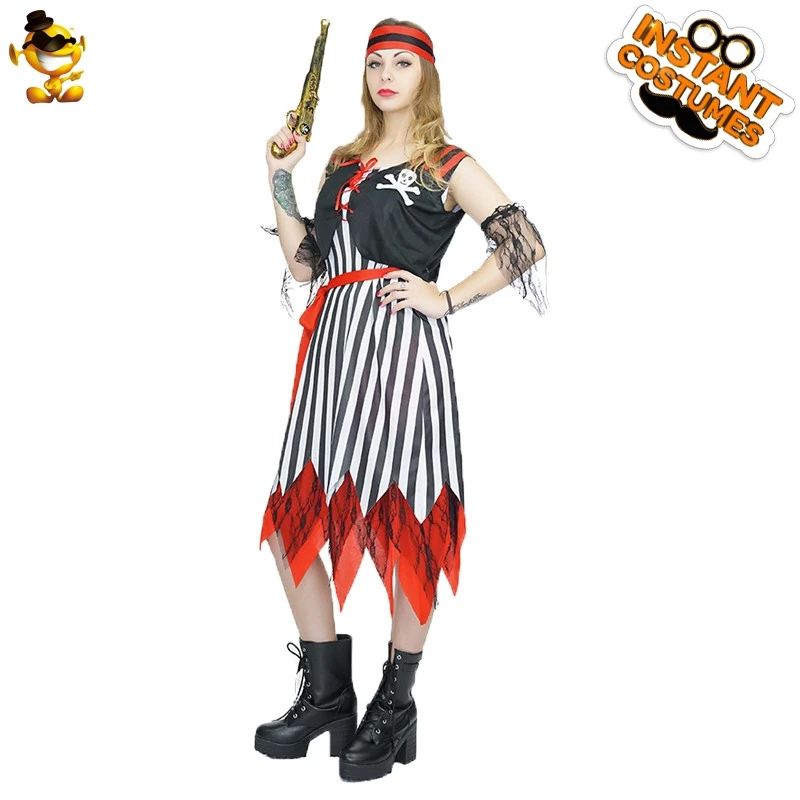 DSPLAY пиратский женский костюм для вечеринки крутой классический маскарадный