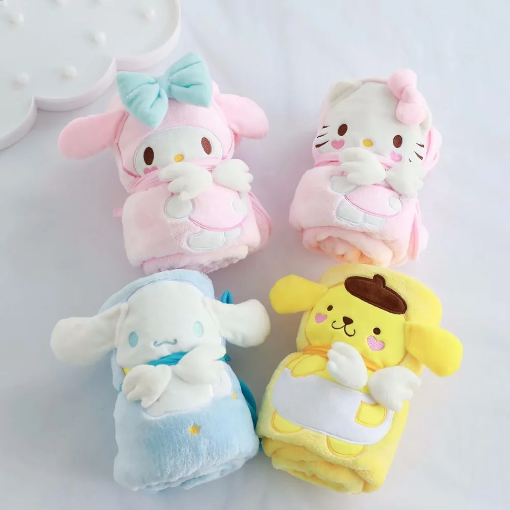 Плюш 1 шт. 100 см Pom Purin Cinnamoroll dog Melody складное одеяло кондиционер коралловый бархат