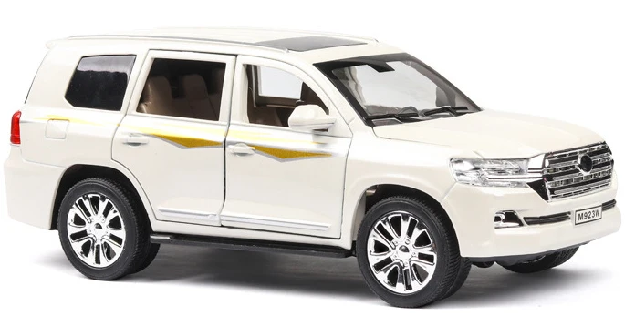 1:24 TOYOTA LAND CRUISER PRADO металлическая модель автомобиля с откидной спинкой для детей подарки на день рождения игрушки