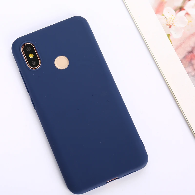 Модный мягкий карамельный чехол для Xiao mi Red mi 4A GO 5 Plus 5A 6A 6 Note 4 4X6 7 Pro глобальная версия mi 5X A1 6X A2 Lite 8 SE F1 - Цвет: Blue