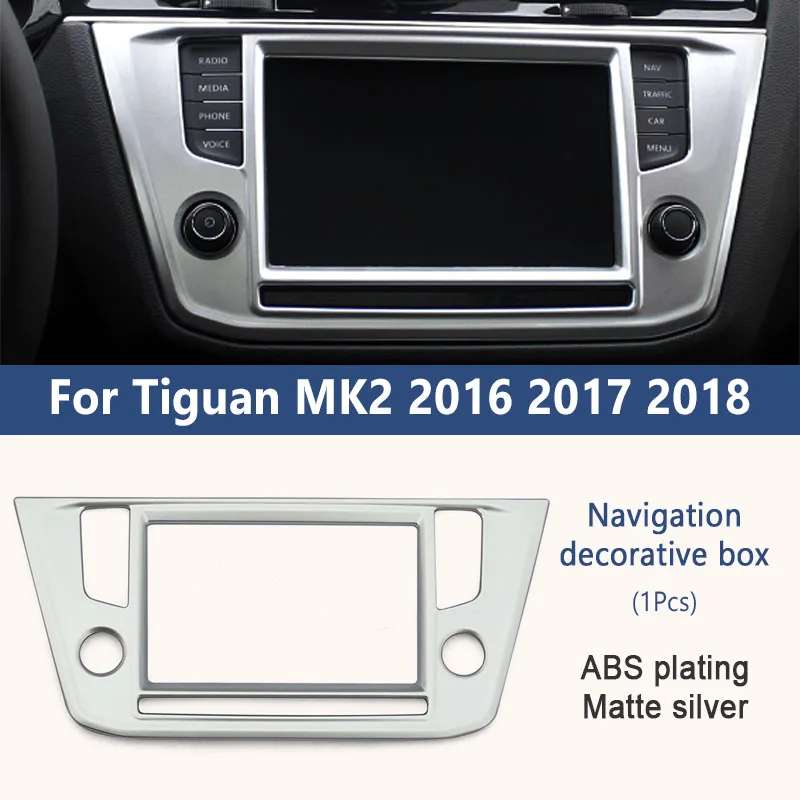 G ZD Car Covers Dashboard AC Navigator Panel Stickers For VW Tiguan 2 MK2 Accessories For Volkswagen Tiguan 1pcs - Название цвета: G