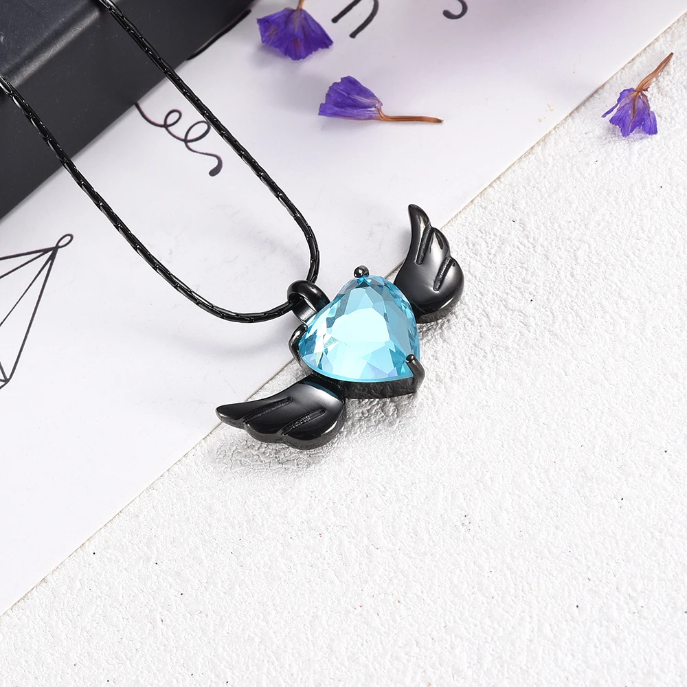 Ювелирные изделия для кремации в виде крыла ангела кулон из нержавеющей стали с