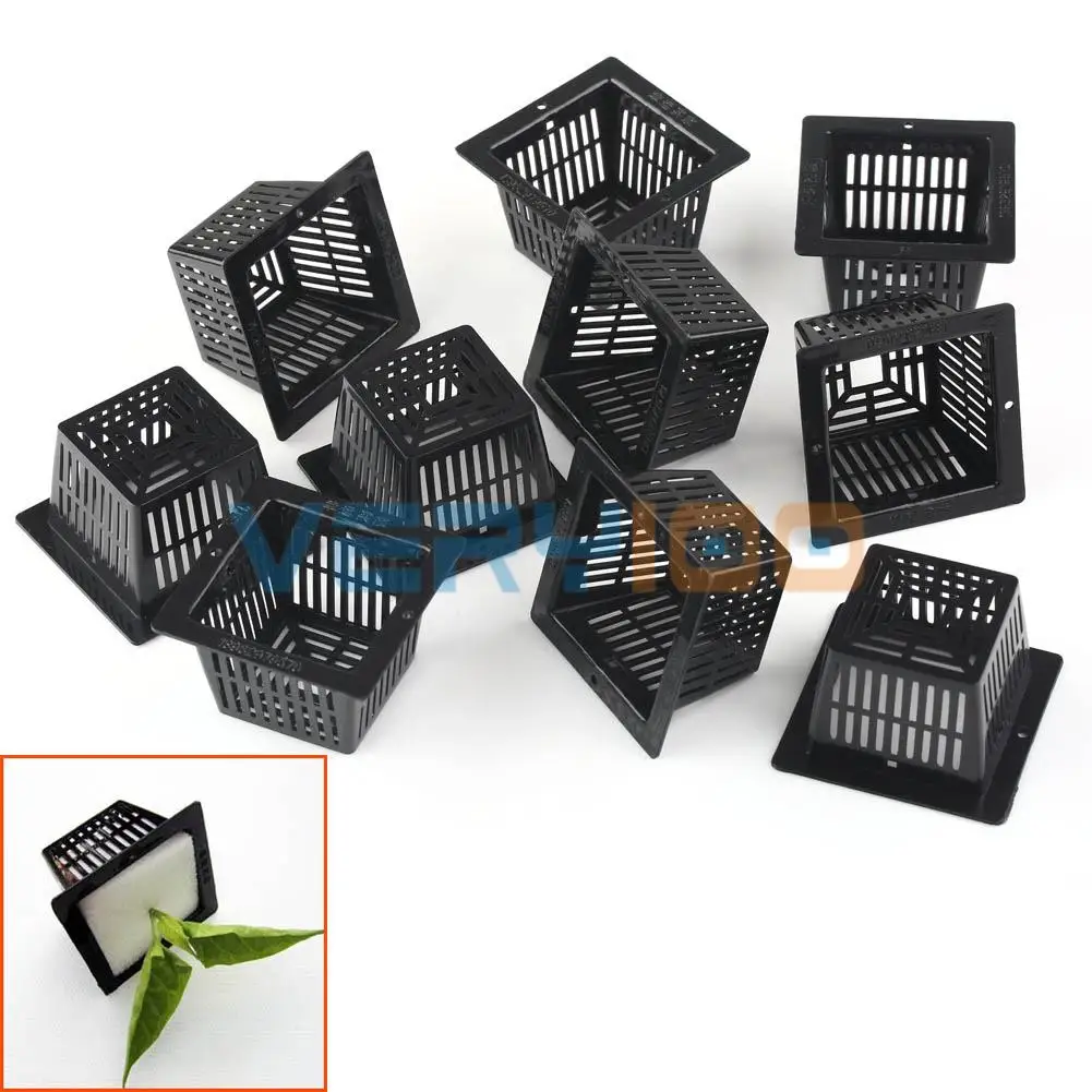 Партия сетчатый горшок чистая чашка корзина гидропоники аэропоники растение