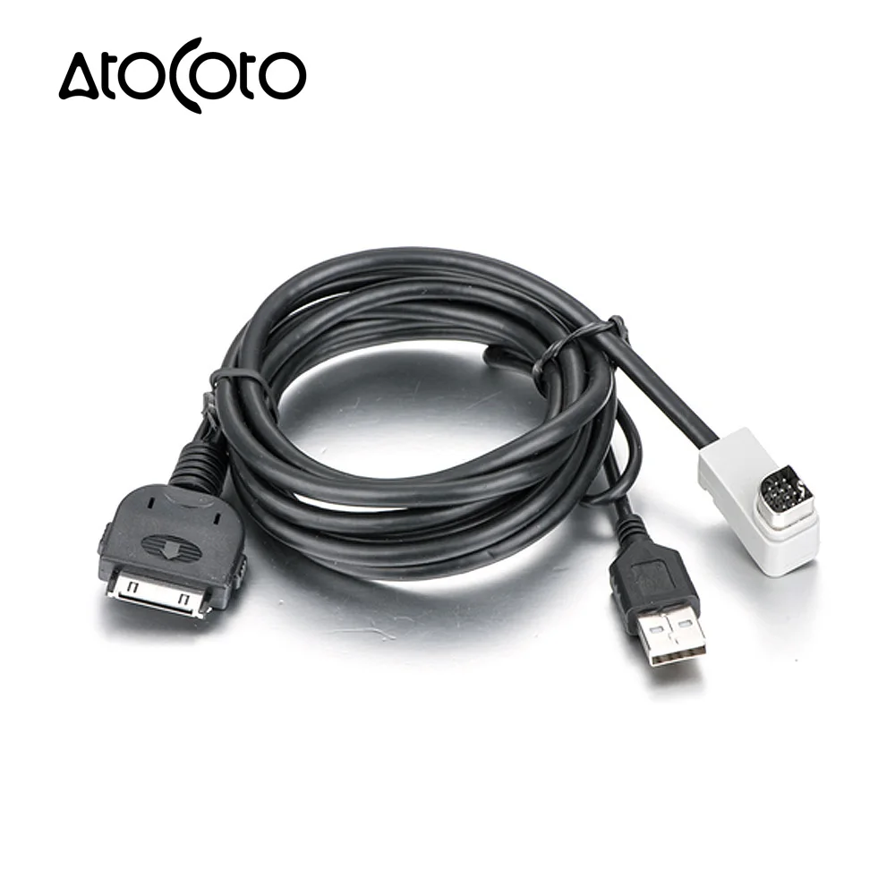 CD IU205V интерфейс USB соединительный кабель с разъемом кабеля для iPhone iPod Pioneer AVH