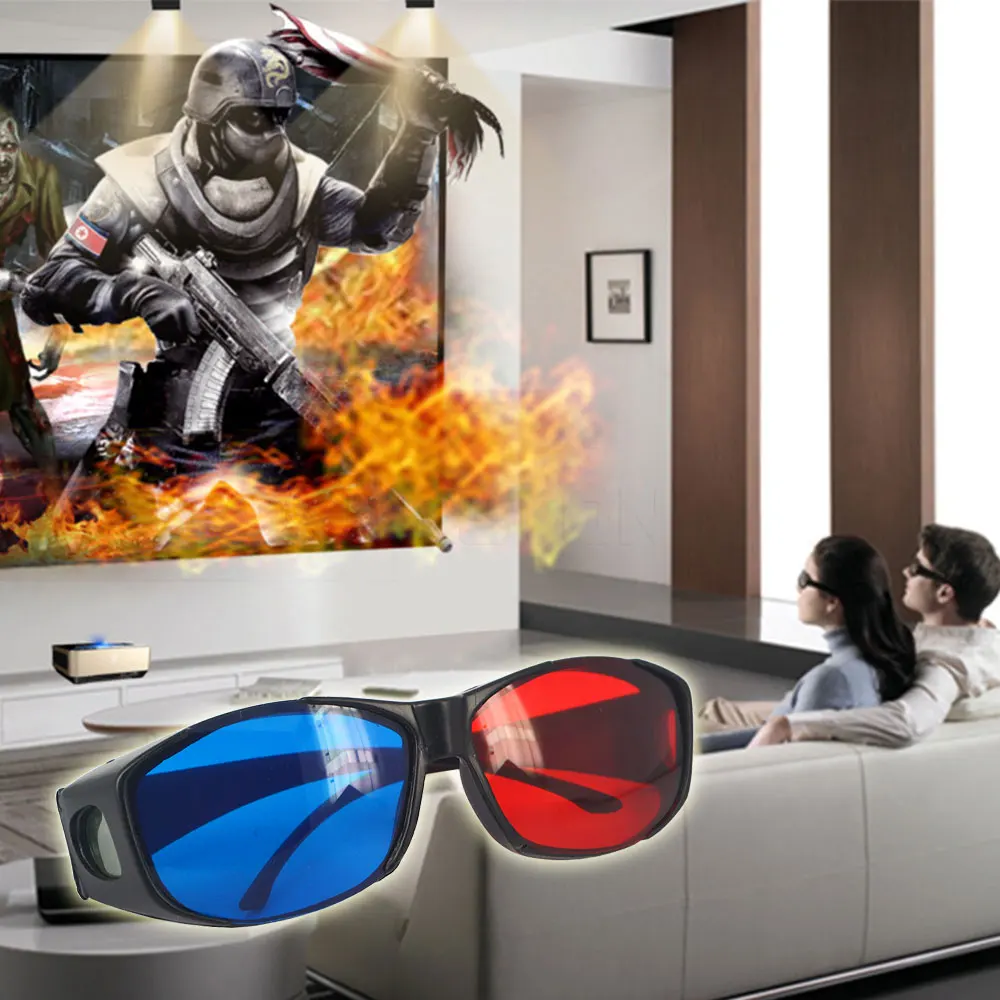 3D очки стерео стекло зрение для игры красный синий голубой миопия общие |