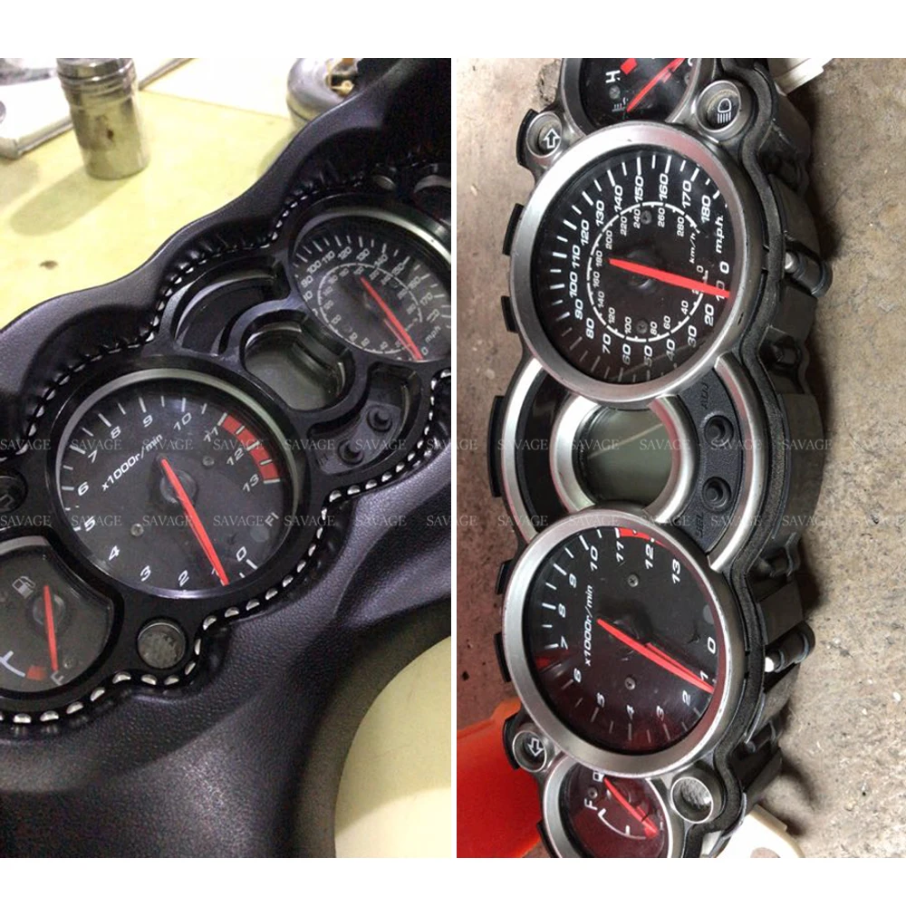 

Chrome Speedometer Bezel Cover For SUZUKI HAYABUSA GSX1300R 2008-2018 Motorcycle Accessories Tachometer Gauge Top Case