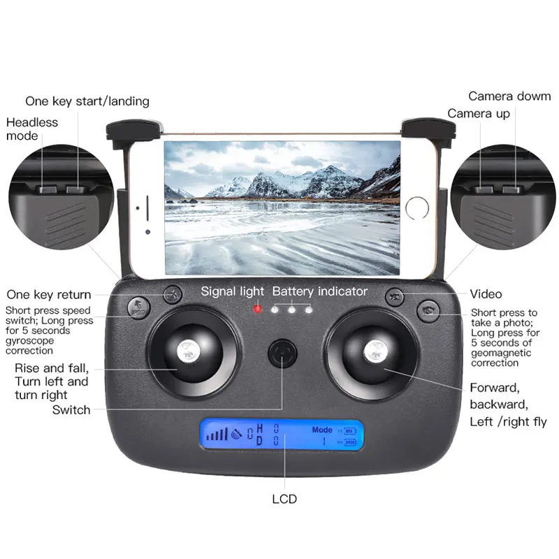 X193 бесщеточный gps Дрон 5G Wifi FPV RC вертолет с 4K HD камерой управление жестами складной