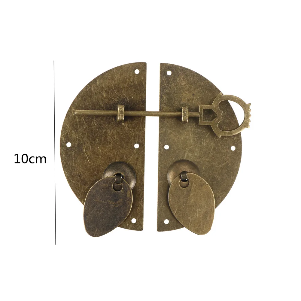 

Chinese Style Furniture Hardware Iron Door Knocking Knocker Pull Vintage Lock Catch For Cabinet Cupboard Drawer 100mm/3.94"