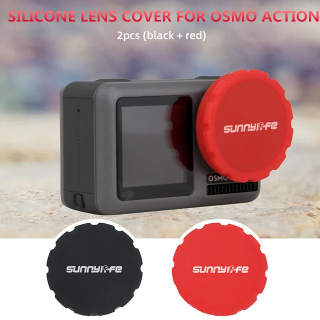 2 шт Силиконовая Защитная крышка объектива для DJI Osmo Action Sport камера защита Крышка