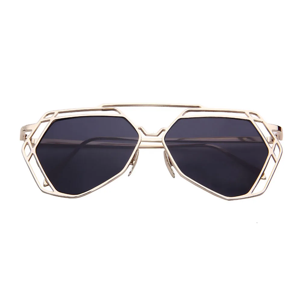 Женские многоугольные очки из металлического сплава с защитой UV400|fashion eyewear|eyewear