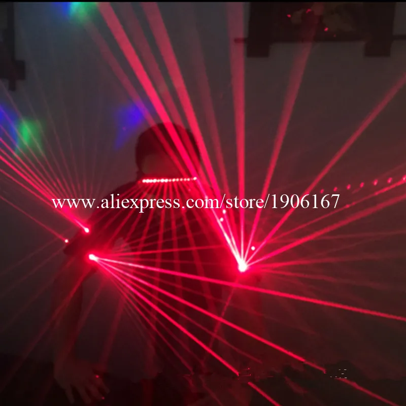 Новый дизайн красный лазерный мужской светящийся танцевальный костюм лазерная