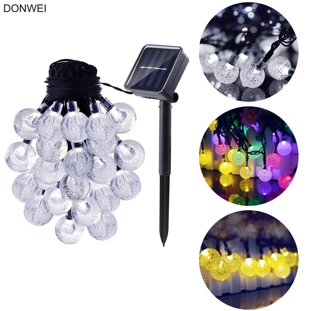 

DONWEI Outdoor Waterproof 5m 30LED Solar Light String Holiday Light Christmas New Year Wedding Garden Decor String Lights