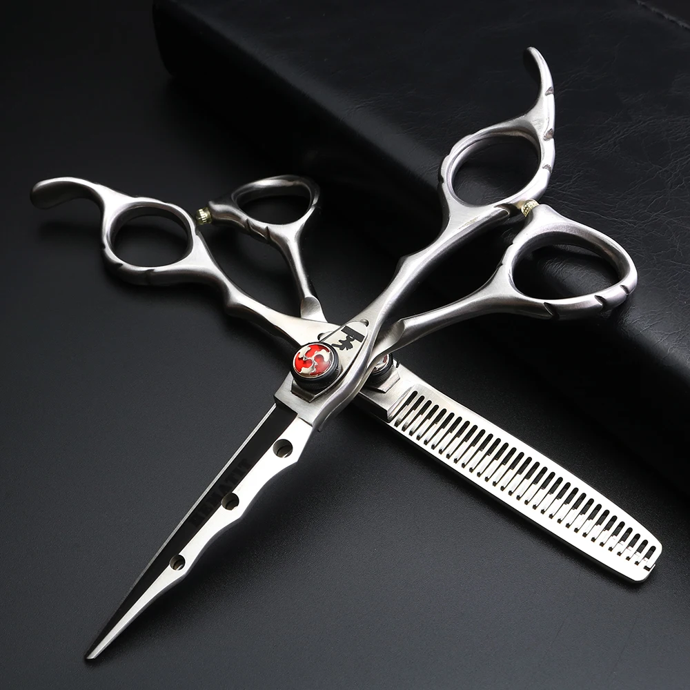 Профессиональные Парикмахерские ножницы из серебра 6 дюймов японские стальные