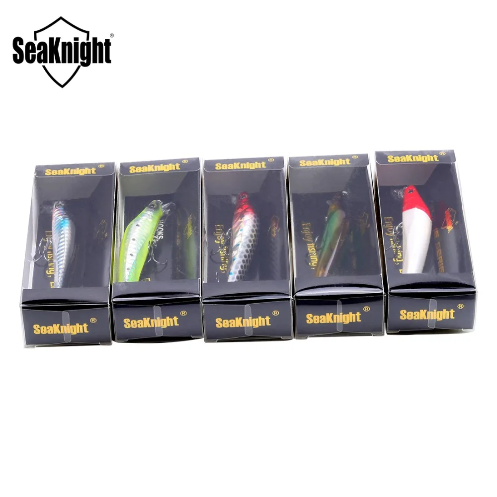 SeaKnight SK016 Minnow набор рыболовных приманок 5 шт./лот 95 мм 10 г 0 4 м твердая приманка