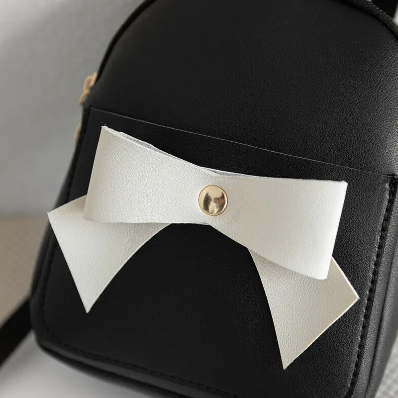 Новинка 2019 Модный стильный женский мини рюкзак из искусственной кожи с бантом