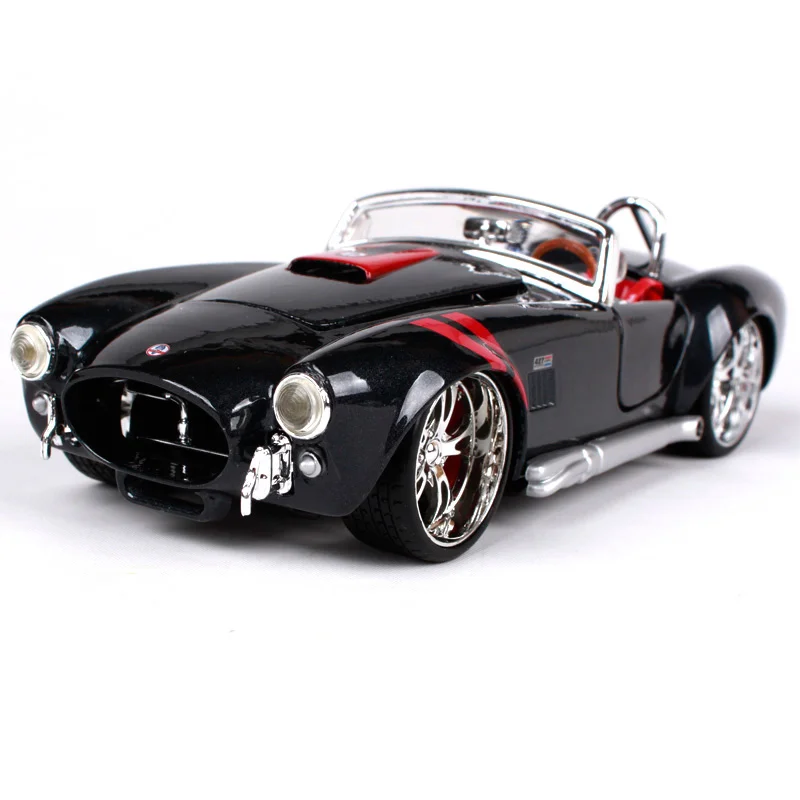 Maisto 1:24 1965 shelby cobra 427 темно серый автомобиль литья под давлением Кабриолет модель