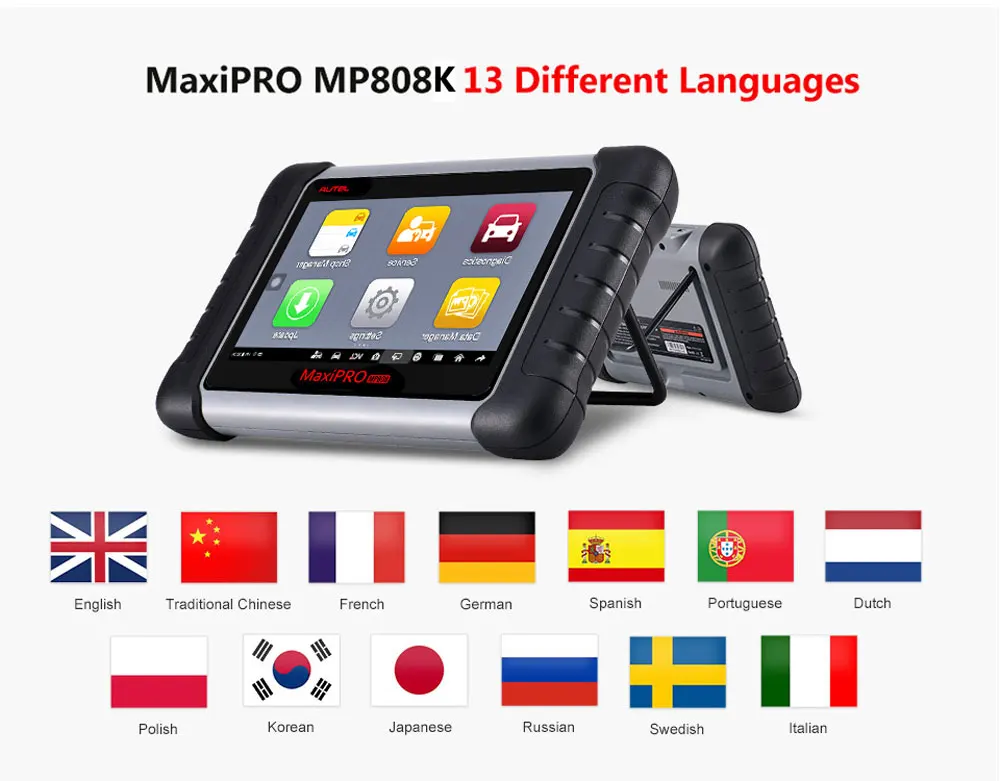 Autel MaxiPRO MP808K автоматический диагностический инструмент OBD2 считыватель кодов Сканер OBD 2 vag com scania Автомобильные диагностические инструменты