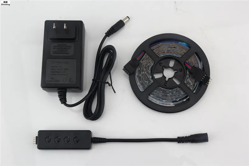 

New Led Light Strip 3528 RGB 60 Leds 5M Watertight Strip Lights Music Sound Control Light Low-voltage Interior Decor Lamp