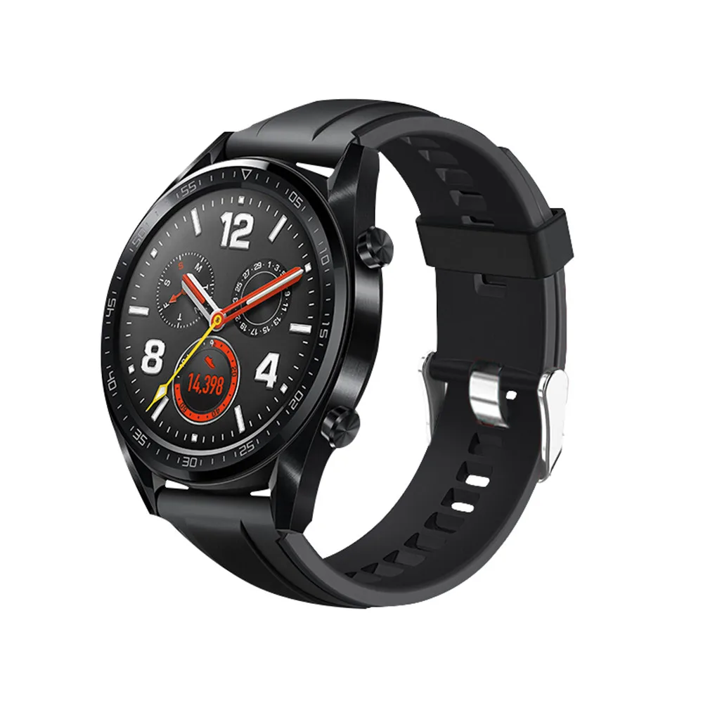 Ремешок силиконовый для Huawei Watch GT Band спортивный браслет Honor watch Magic/ Ticwatch pro M7