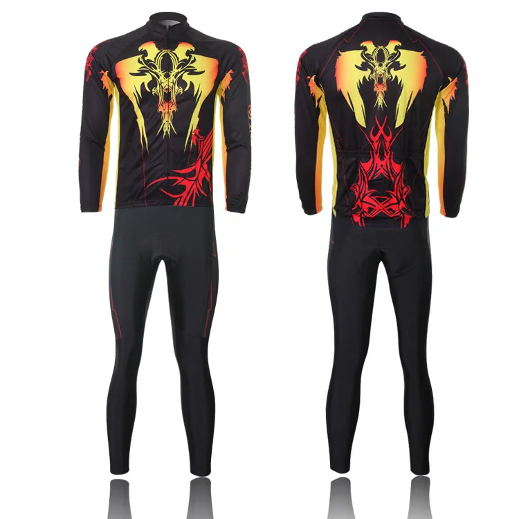 XINTOWN Mens Cycling Jerseys and Pants Bicycle Set Long Sleeve Tops Sport cycling clothing Free shipping Breathable | Спорт и