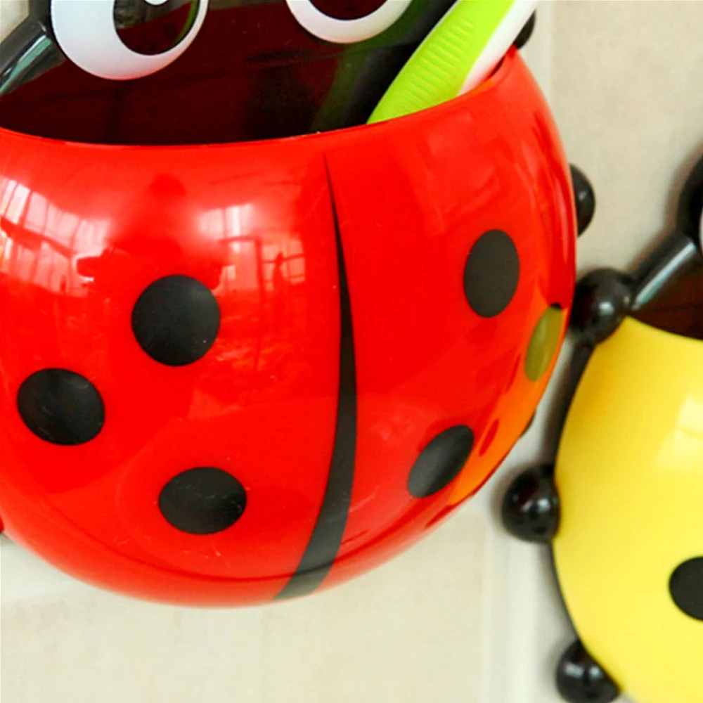Новый настенный органайзер для зубной щетки и пасты Ladybird|ladybird toothbrush holder|bathroom