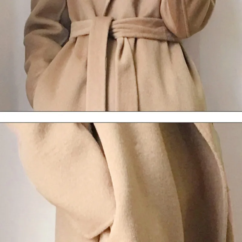 2019 новое осенне зимнее пальто хорошего качества из чистой шерсти Повседневный