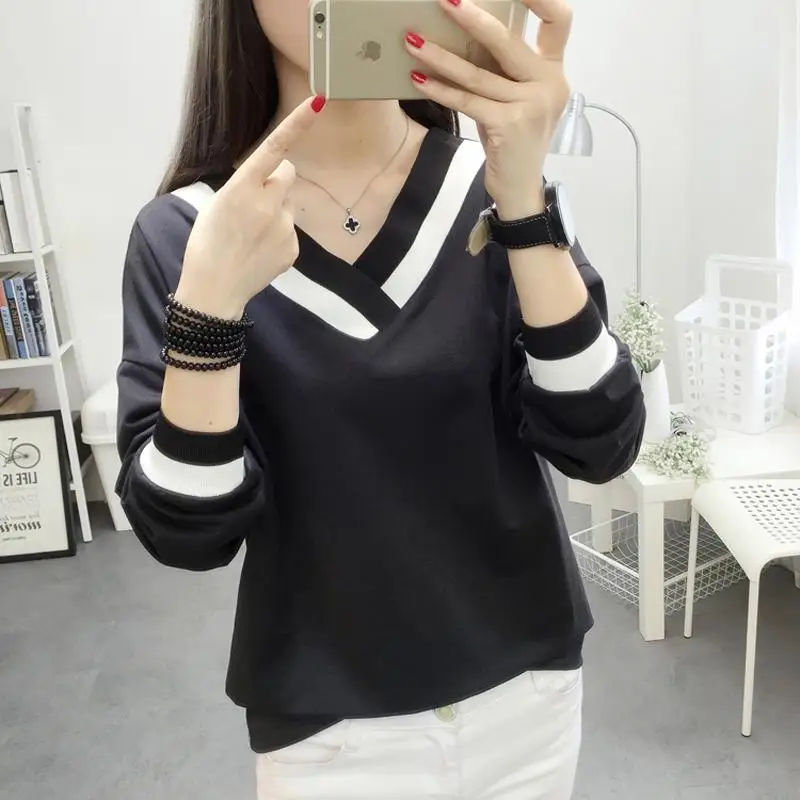 NFIVE бренд 2017 новая весенняя женская одежда универсальная футболка с длинным