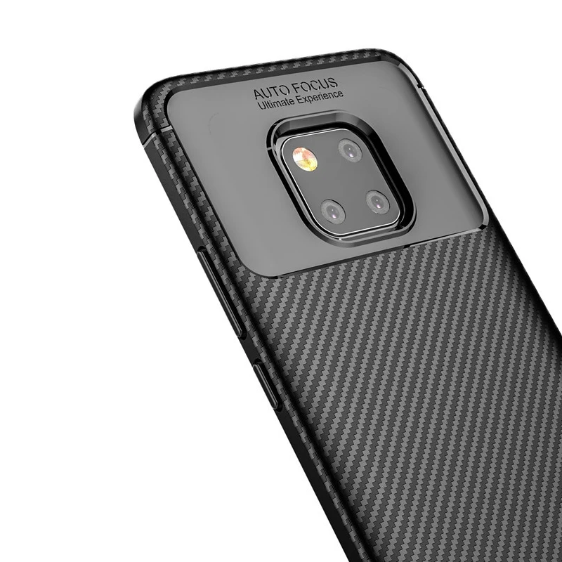 Для huawei P30 Pro Чехол ТПУ защитные чехлы силикон из углеродного волокна Мягкий Coque на
