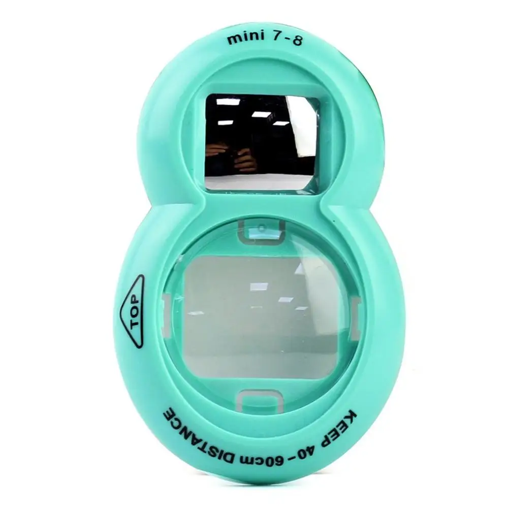 green Для Fujifilm Instax Mini 7 s mini 8/9 крупным планом объектив зеркало для съемки селфи для Mini 7 s mini 8/9 камеры - Цвет: green