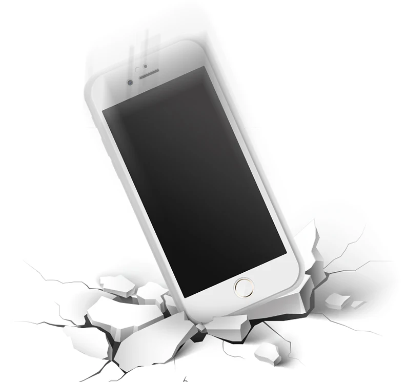 Ультратонкий Роскошный ударопрочный гибридный резиновый водонепроницаемый