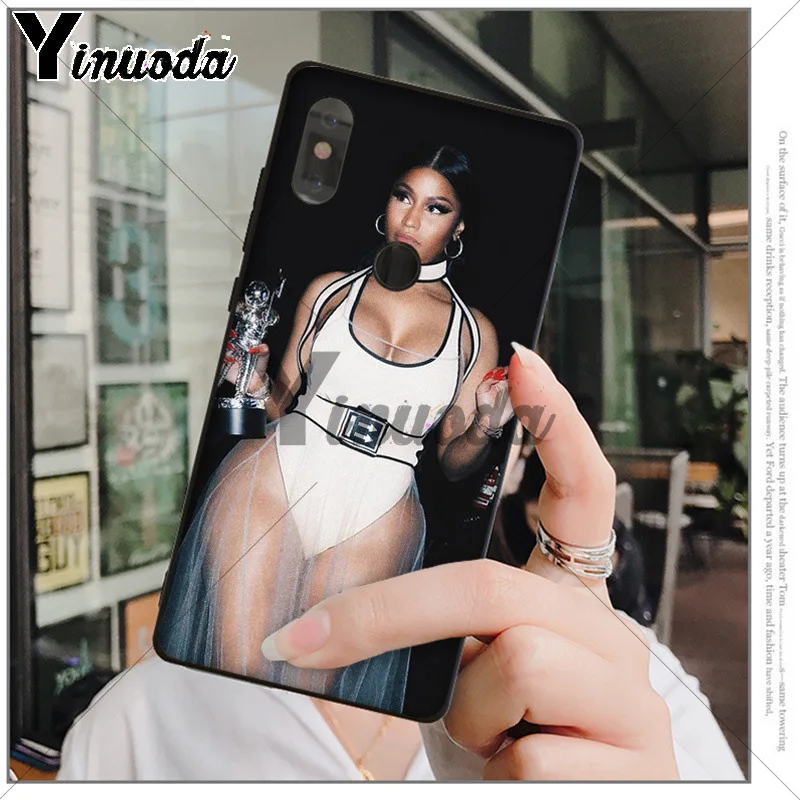 Yinuoda Cardi B Nicki Minaj TPU Мягкий силиконовый чехол для телефона xiaomi mi 6 8 se note2 3 mix2 redmi 5 5plus