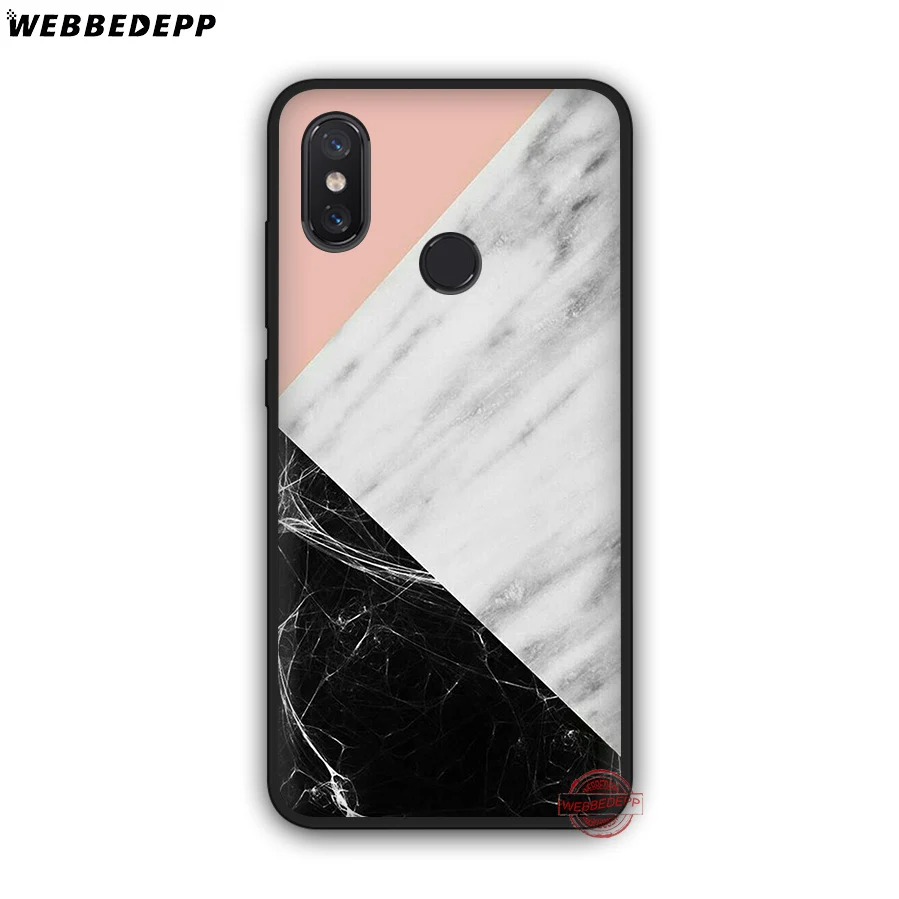 WEBBEDEPP гранитный скраб мраморный камень Мягкий силиконовый чехол для Xiaomi Mi 6 8 9 SE MAX