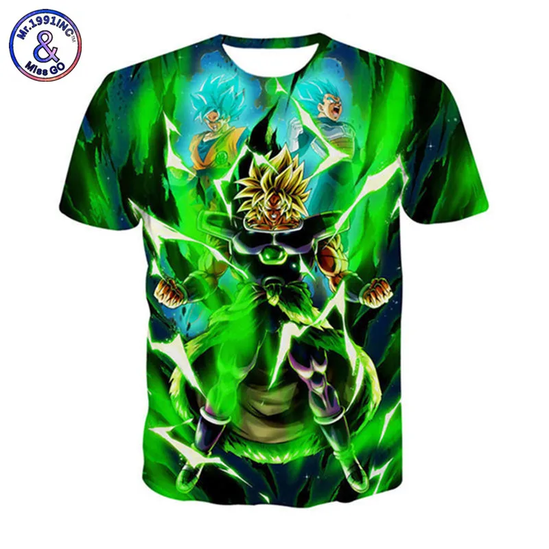 Футболка мужская с 3D-принтом Драконий жемчуг зет топ принтом Super Saiya Son Goku Brolly