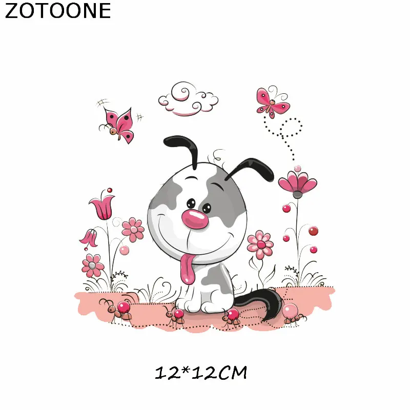 Нашивки ZOTOONE с мультяшными животными термоперенос для детской одежды футболка