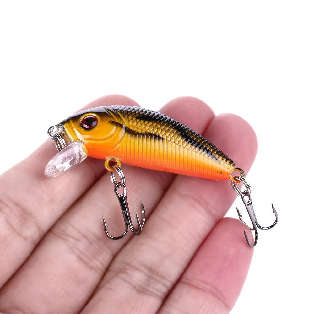 HENGJIA Minnow рыболовные приманки 5 см 4 г плавающая Isca японская твердая наживка бас