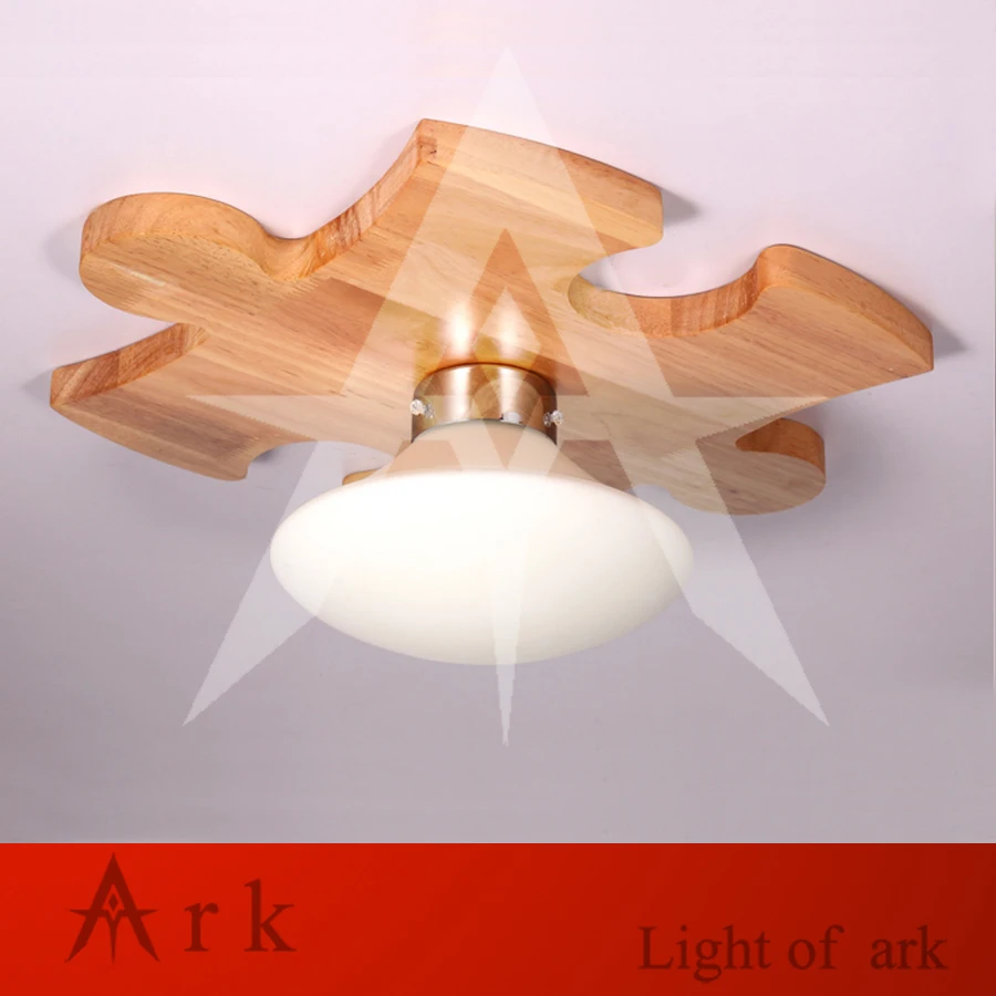 Ark light DIY Головоломка массив деревянный строительный блок Светодиодная