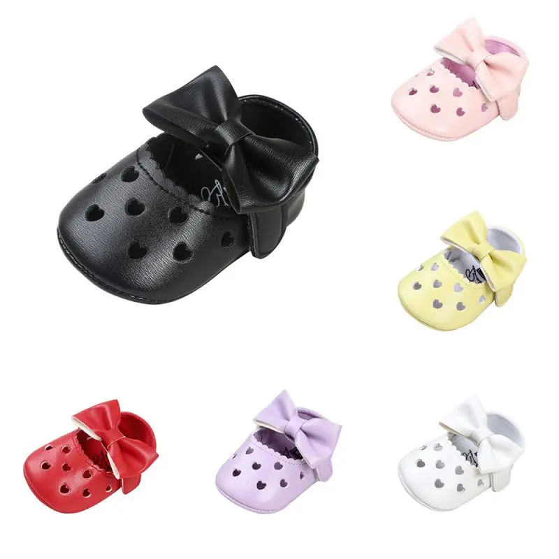 Обувь для новорожденных девочек обувь принцессы Mary с большим бантом Открытая