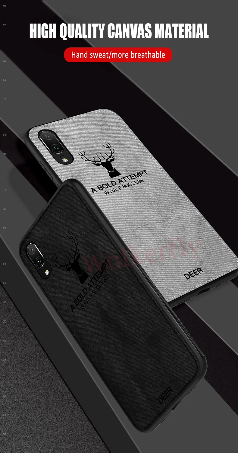 Роскошные ткани накладка олень Для huawei Y9 Коврики 20 Lite рro 20X на Honor 8C 8X Max 7A 7C; размеры 9 и 10 P10 P20 Lite Nova 3i P Smart чехол