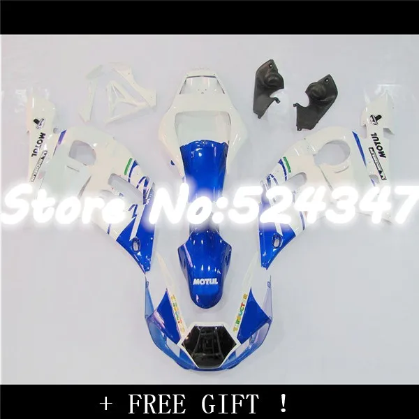 

Injection 07 YZF600 R6 Fairings 1998-2002 YZF R6 Blue White New Body Kits 98 99 2000 2001 2002 Details Pieces