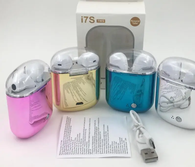 I7s TWS Bluetooth наушники беспроводные блестящие капли воды дизайн PK airdots i9s i13|Наушники