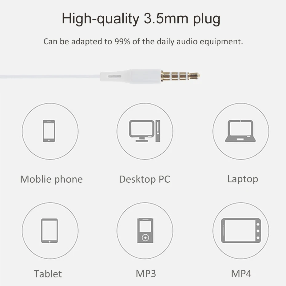 Проводные наушники с микрофоном проводные в ухо микрофон 3 5 мм для Iphone Xiaomi